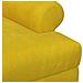 Loveseat con bottoni imbottiti Giallo 120 x 66 x 78 cm Velluto - Foto miniatura 6