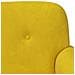 Loveseat con bottoni imbottiti Giallo 120 x 66 x 78 cm Velluto - Foto miniatura 7