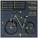 Bicicletta Elettrica 26'' Adulti L26 Batteria 36V 10Ah 250W 7 Velocità 25km /h 25-40km Display LCD Acceleratore a Pollice Freno Meccanico Telaio in Acciaio Faro LED E-bike Urbana - Foto miniatura 7
