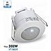 Sensore Di Movimento Da Incasso Bianco Infrarossi Ip20 300w Interno Vt-8029 5090 - Foto miniatura 1