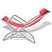 Sedie a Sdraio Reclinabili Set 2pz Rosso in Acciaio 69x61x94 cm - Foto miniatura 3