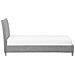 Letto In Tessuto Grigio 90 X 200 Cm Sennez - Foto miniatura 13