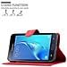 Custodia Compatibile Con Samsung Galaxy J3 / J3 Duos 2016 In Rosso Carminio - Coperchio Protettiva Con Chiusura Magnetica, Funzione Stand E Tasca Per Le Carte - Foto miniatura 3