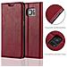 Custodia Compatibile Con Samsung Galaxy S7 Edge In Rosso Mela - Coperchio Protettiva Con Chiusura Magnetica, Funzione Stand E Tasca Per Le Carte - Foto miniatura 3