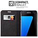 Custodia Compatibile Con Samsung Galaxy S7 Edge In Rosso Mela - Coperchio Protettiva Con Chiusura Magnetica, Funzione Stand E Tasca Per Le Carte - Foto miniatura 7