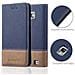 Custodia Compatibile Con Samsung Galaxy S2 / S2 Plus In Blu Scuro Marrone - Coperchio Protettiva Con Chiusura Magnetica, Funzione Stand E Tasca Per Le Carte - Foto miniatura 5