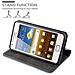 Custodia Compatibile Con Samsung Galaxy S2 / S2 Plus In Blu Scuro Marrone - Coperchio Protettiva Con Chiusura Magnetica, Funzione Stand E Tasca Per Le Carte - Foto miniatura 8