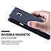 Custodia Compatibile Con Samsung Galaxy S2 / S2 Plus In Blu Scuro Marrone - Coperchio Protettiva Con Chiusura Magnetica, Funzione Stand E Tasca Per Le Carte - Foto miniatura 9