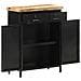 Credenza 60x30x76 Cm In Legno Di Mango Grezzo - Foto miniatura 4