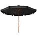 Ombrellone da Esterni con Palo in Legno 300 cm Antracite - Foto miniatura 4