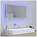 Specchio da Bagno LED Rovere Sonoma 80x8,5x37 cm in Acrilico - Foto miniatura 3
