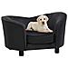 Divano per Cani Nero 69x49x40 cm in Peluche e Similpelle - Foto miniatura 9