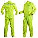 Tuta Intera Anti Pioggia Impermeabile Marsupio Acqua Moto Ripieghevole Fluo S - Foto miniatura 4