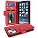 Custodia Compatibile Con Apple Iphone 13 Mini In Rosso Cremisi - Coperchio Protettivo Con Chiusura Magnetica E 3 Slot Per Carte - Foto miniatura 1