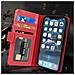 Custodia Compatibile Con Apple Iphone 13 Mini In Rosso Cremisi - Coperchio Protettivo Con Chiusura Magnetica E 3 Slot Per Carte - Foto miniatura 3
