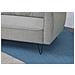 Soho Divano Convertibile 3 Posti In Tessuto Grigio Chiaro - Foto miniatura 7