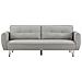 Soho Divano Convertibile 3 Posti In Tessuto Grigio Chiaro - Foto miniatura 1