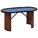 Tavolo Da Poker 10 Giocatori Blu 160x80x75 Cm - Foto miniatura 2