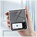 Cover Magsafe Per Samsung Galaxy Z Flip4 Rigida Serie Crystal Mag Trasparente - Foto miniatura 5