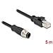 Cavo M12 codificato D a 4 pin maschio per RJ45 maschio PVC 5 m - Foto miniatura 3