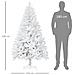 Albero Di Natale Bianco Con 550 Rami In Pvc Per Uso Interno, Ø102 X 180cm - Foto miniatura 2