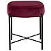 Berry Sgabello In Velluto Bordeaux - Foto miniatura 2