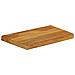 Piano Tavolo Bordi Vivi 60x40x2,5 Cm In Legno Massello Di Mango - Foto miniatura 2
