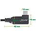 Cavo USB4, USB-C, angolato singolo, PD 240W, 8K60Hz, TPE, nero, 2m - Foto miniatura 2