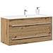 Mobile Lavabo Bagno Artigianale 100x38,5x48cm Legno Multistrato - Foto miniatura 6
