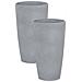 Set Di 2 Vasi Per Piante Abdera 23 Cm Grigio - Foto miniatura 2