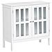 Credenza Espositiva In Vetro Miram 80 Cm Bianco - Foto miniatura 2