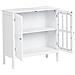 Credenza Espositiva In Vetro Miram 80 Cm Bianco - Foto miniatura 3