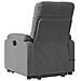 Lusso Casadino -  Poltrona A Rialzo Reclinabile Massaggi Grigio Scuro Microfibra - Foto miniatura 4