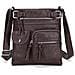 Elegante Borsa A Tracolla In Pelle Pu Coffee - Foto miniatura 1