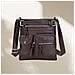 Elegante Borsa A Tracolla In Pelle Pu Coffee - Foto miniatura 3