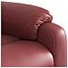 Poltrona Massaggiante Reclinabile Rosso vino in Similpelle - Foto miniatura 9