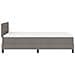 Letto a box con materasso taupe 120x190 cm in tessuto - Foto miniatura 9