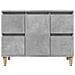 Set Mobili da Bagno 3 pz Grigio Cemento in Legno Multistrato - Foto miniatura 9