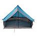 Tenda familiare Tipi blu per 8 persone impermeabile - Foto miniatura 4