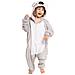 Pigiama Per Bambini Kigurumi Onesie Costume Koala Grigio 135-145 Cm - Foto miniatura 4