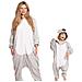 Pigiama Per Bambini Kigurumi Onesie Costume Koala Grigio 135-145 Cm - Foto miniatura 6