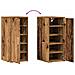 Scarpiera Legno Antico 32x35x70 cm in Legno Multistrato - Foto miniatura 8