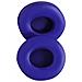 2 Cuscinetti Auricolari Di Ricambio In Pelle Proteica Compatibili Con Cuffie Beats Solo 2 E Solo 3 Darkblue - Foto miniatura 2