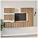 Set mobile TV 6 pcs rovere artigianale 30.5 x 30 x 90 cm - Foto miniatura 4