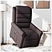 Poltrona Alzapersona Reclinabile Marrone Scuro in Tessuto - Foto miniatura 3