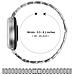 Elegante Cinturino In Acciaio Inossidabile Argentato Con Diamanti Compatibile Con Garmin Lily 2 - Foto miniatura 2