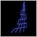 Albero di Natale LED con picchetti per il terreno Blu 300 cm - Foto miniatura 6