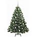 Albero di Natale artificiale con 150 LED Verde 150 cm PE e PVC - Foto miniatura 3