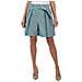 Pantaloncini Plissettati A Vita Alta Da Donna 5np41t - Foto miniatura 1