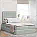 Letto con contenitore e materasso Grigio chiaro 120 x 190 cm - Foto miniatura 2